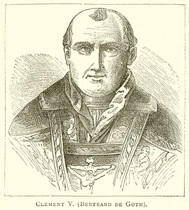 Clement V. (Bertrand de Got) by English School