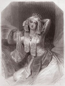 Kleopatre (Antoine et Cleopatre) (Antony ve Kleopatra) - “” Galerie des femmes de Shakespeare, erken dönem Londralı sanatçıların eleştirel ve edebi notlarla zenginleştirilmiş kırk beş ciddi portre koleksiyonu”””” yaklaşık 1838 - “” Galerie'den kadın by English School