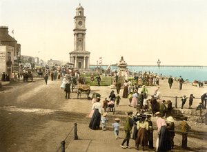 Saat Kulesi, Herne Bay (el boyaması fotoğraf) by English School
