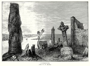 Clonmachnoise (gravür) by English School