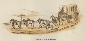 Koçlar ve Koçluk: The Old Fly Waggon (lito) by English School