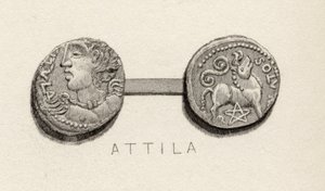 Hunların Kralı Attila dönemine ait sikke