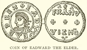 Yaşlı Eadward Madeni Parası by English School