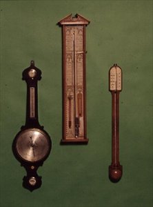 Viktorya dönemi barometreleri koleksiyonu, c.1880 by English School