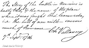 Albay Charles Vallancey by English School