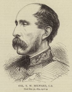 Albay T W Milward, CB (gravür) by English School