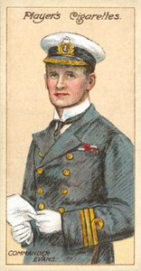 Komutan Evans (kromolitho) by English School