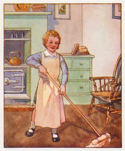 Komutlar: Yerleri süpürün (renkli lito) by English School