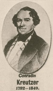 Conradin Kreutzer (gravür) by English School