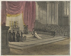 Bir Kilisenin Kutsanması (renkli gravür) by English School