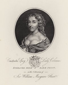 Constantia Lucy, Lady Colerane (gravür) by English School