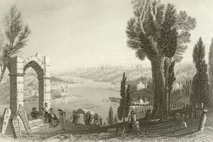 Konstantinopolis, (Ve Haliç) by English School