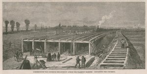 Plaistow bataklıkları boyunca beton set inşa etmek by English School