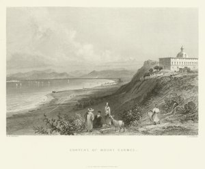Carmel Dağı Manastırı, 1837 by English School