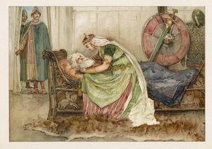 Kral Lear ile Cordelia by English School