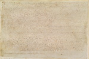 Pamuk Augustus II 106 Magna Carta by English School