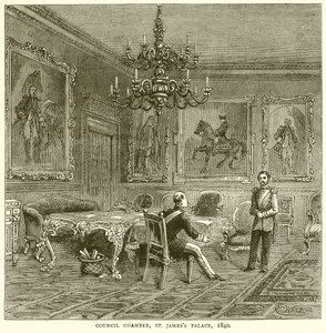 Konsey Odası, St. James Sarayı, 1840 by English School