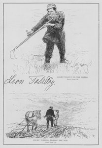Kont Tolstoy (gravür) by English School