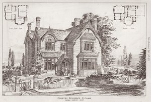 Country Residence, Eltham (gravür) by English School