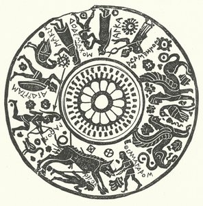 Vazo Kapağı, Yaban Domuzu Avı (gravür) by English School