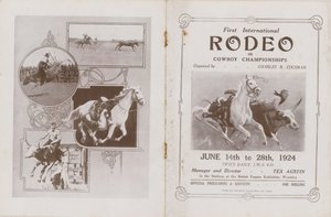 İlk uluslararası Rodeo için programın kapağı by English School