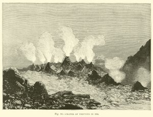 1834 yılında Vezüv Krateri by English School