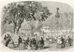 Cremorne Gardens, Londra, direği dansı by English School