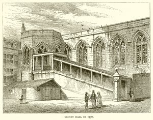 1790 yılında Crosby Salonu by English School