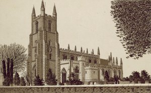 Croydon: Croydon Parish Kilisesi (lito) by English School