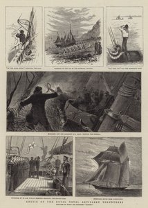 Kraliyet Deniz Topçu Gönüllülerinin Yolculuğu (gravür) by English School