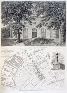 Bartholemew Howlett tarafından kazınmış Cupers Gardens, Lambeth, 1746 by English School