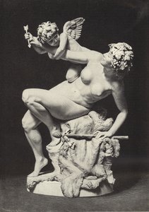 Aşk tanrısı ve Bacchante by English School