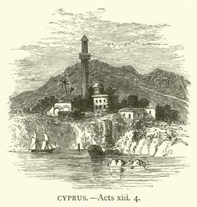 Kıbrıs, Elçilerin İşleri, xiii, 4 (gravür) by English School
