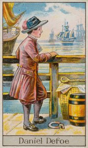 Daniel Defoe (kromolito) by English School
