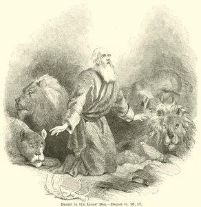 Daniel Lions Den, Daniel, vi, 16, 17 by English School