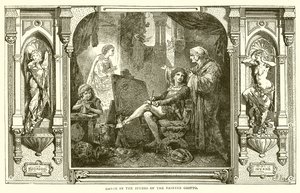 Ressam Giotto'nun Atölyesinde Dante by English School