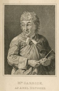 David Garrick, aktör, Abel Drugger olarak by English School