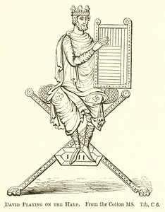 Arp üzerinde oynayan David by English School