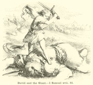 Davut ve Dev, 1 Samuel, xvii, 51 by English School