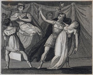 Verginia'nın ölümü, Roma, MÖ 449 (gravür) by English School