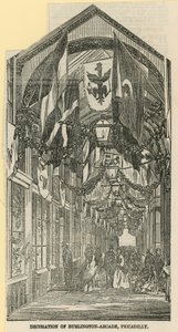 Burlington Arcade Dekorasyonu by English School