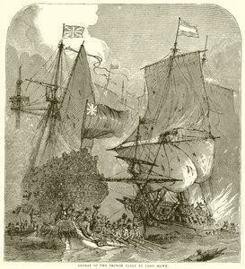 Fransız Filosunun Yenilgisi Lord Howe tarafından by English School