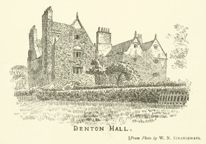 Denton Hall (gravür) by English School
