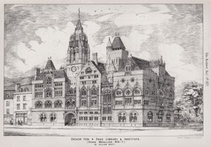 Özgür Bir Kütüphane ve Enstitü için Tasarım, Soane Madalyonu by English School