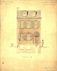 Küçük Tiyatro için Tasarım, Haymarket, c.1800 (kağıt üzerine suluboya) by English School