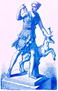 Diana with the Hind, Victor Duruy tarafından Roma Tarihinden bir çizim, 1884