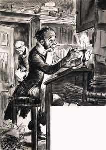 Dickensian katip by English School