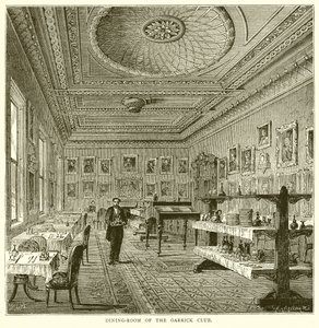 Garrick Club Yemek Odası by English School