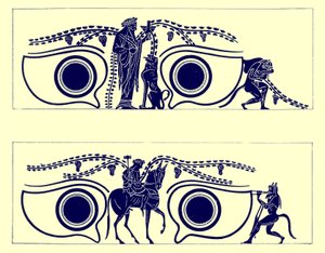 Dionysos, Hephaistos ve satirler, J. E. Harrison ve D. S. MacColl
