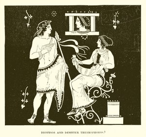 Dionysos ve Demeter Thesmophoros by English School